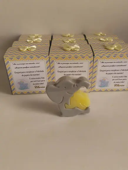 Sabonete Mamãe e Bebê Elefantes
