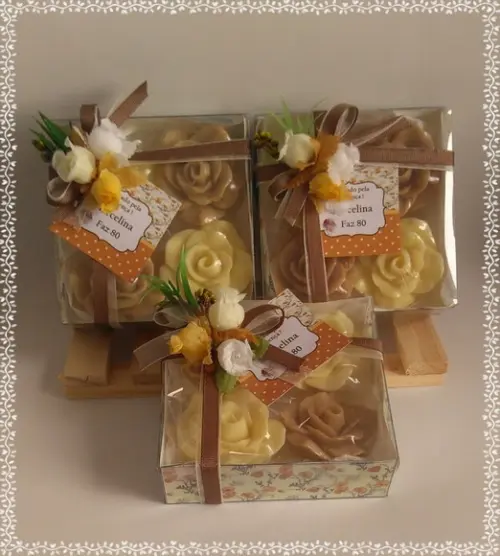 Sabonete Mini Rosas Lembrancinha