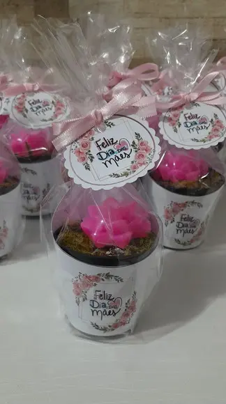 Sabonete Mini Suculentas Arranjo Dia das Mães