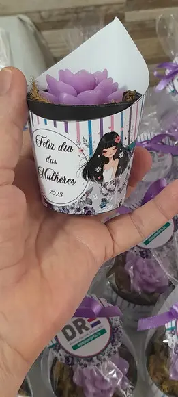 Sabonete Mini Suculentas Arranjo Dia das Mulheres