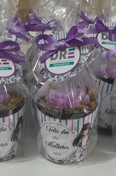 Sabonete Mini Suculentas Arranjo Dia das Mulheres
