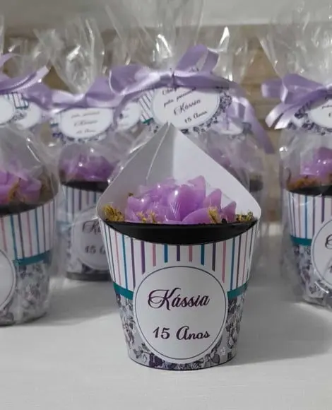 Sabonete Mini Suculentas Arranjo Lembrancinha 15 Anos