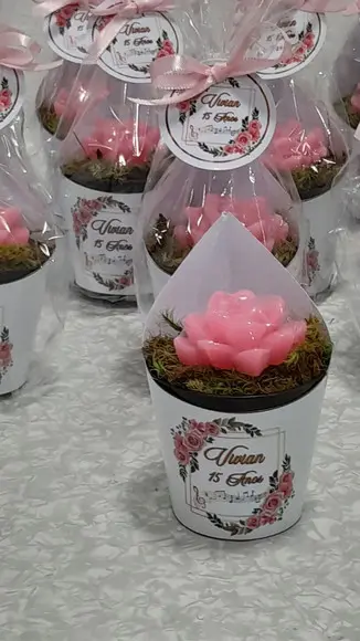 Sabonete Mini Suculentas Arranjo Lembrancinha 15 Anos