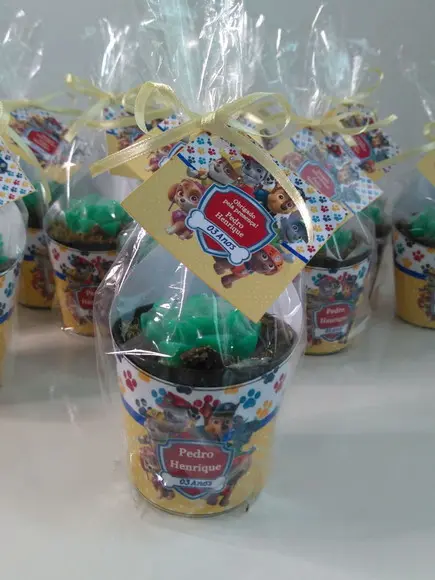 Sabonete Mini Suculentas Arranjo Patrulha Canina