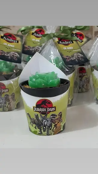 Sabonete Mini Suculentas Lembrancinha Jurrasic World