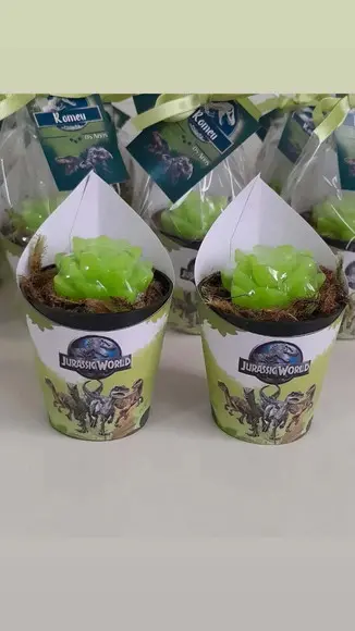 Sabonete Mini Suculentas Lembrancinha Jurrasic World