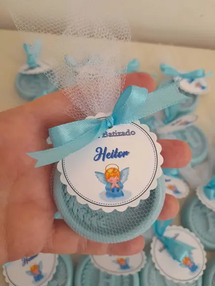 Sabonete Monograma Inicial do Nome Lembrancinha Batizado
