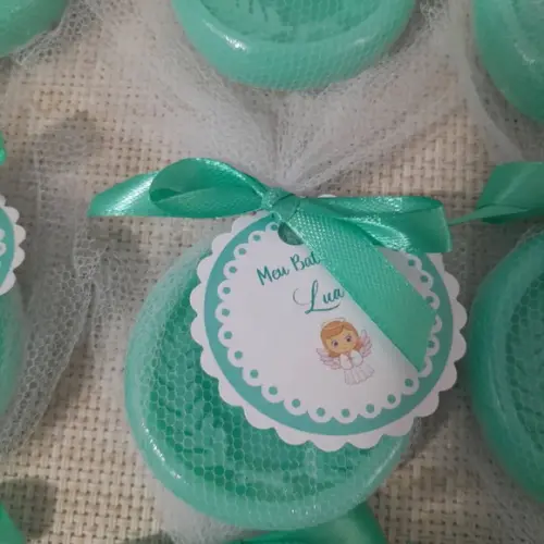 Sabonete Monograma Inicial do Nome Lembrancinha Chá de Bebê