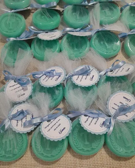 Sabonete Monograma Inicial do Nome Lembrancinha Chá de Bebê