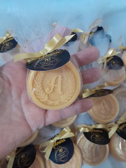 Sabonete Monograma Lembrancinha 70 Anos