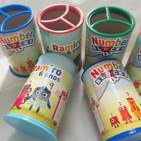 15 Porta Lápis Colorido Personalizado