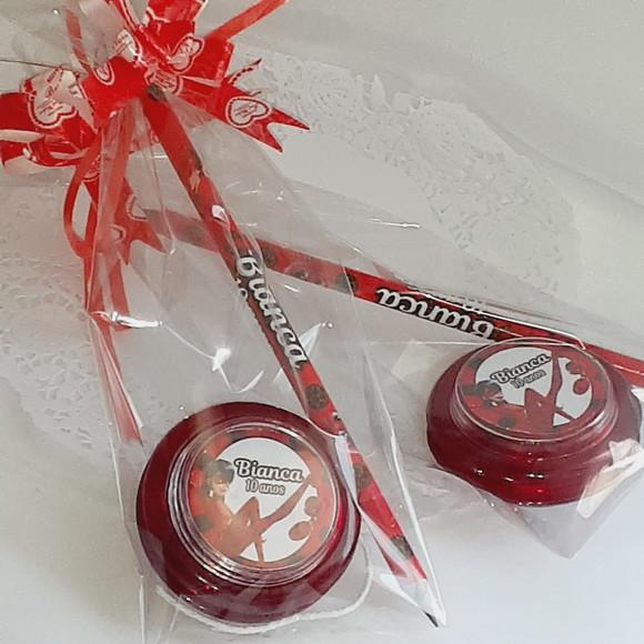 15 Kit Lembrancinha Ioiô+lápis Personalizados