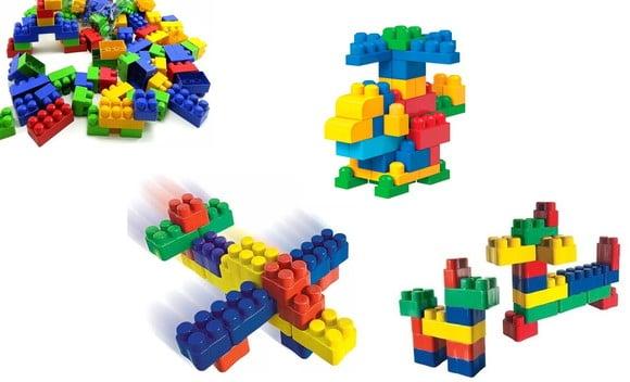 20 Kit Montar - Tipo Lego com Tema Personalizado