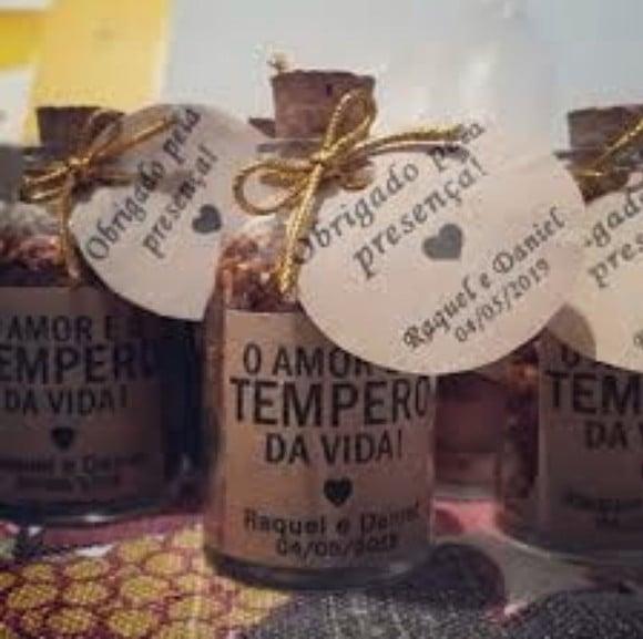 20 Lembrancinha Casamento - Garrafinha para Tempero
