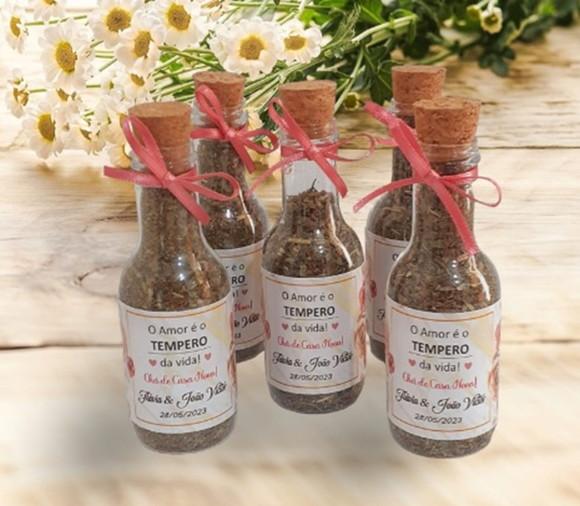 30 Garrafinhas para Tempero - Lembrancinha Casamento