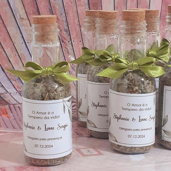 40 Garrafinhas Decorada - Lembrancinha Casamento 50gr