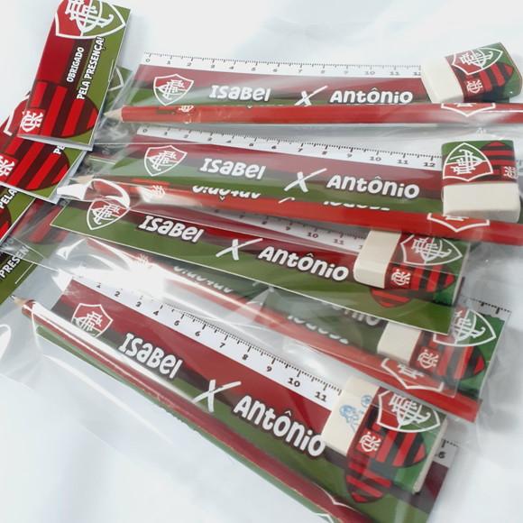 45 Kit Escolar Lapis+borracha+regua Personagens