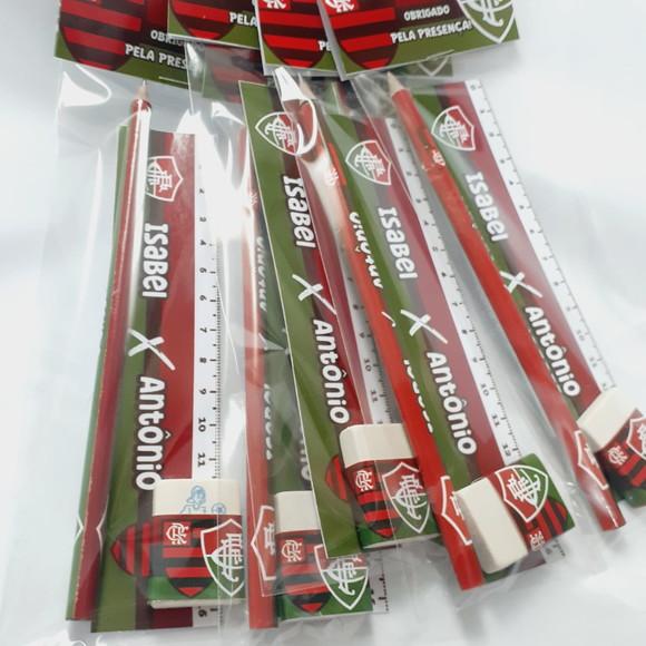 45 Kit Escolar Lapis+borracha+regua Personagens
