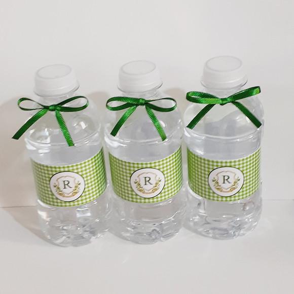 50 Garrafinhas de Água e 50 Álcool Gel Personalizado
