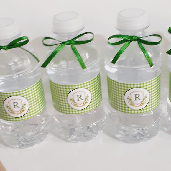 50 Garrafinhas de Água e 50 Álcool Gel Personalizado