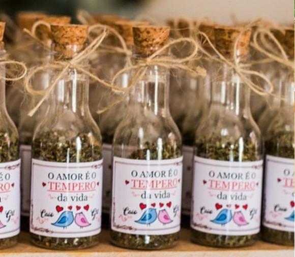 Garrafinha para Tempero - Lembrancinha Casamento