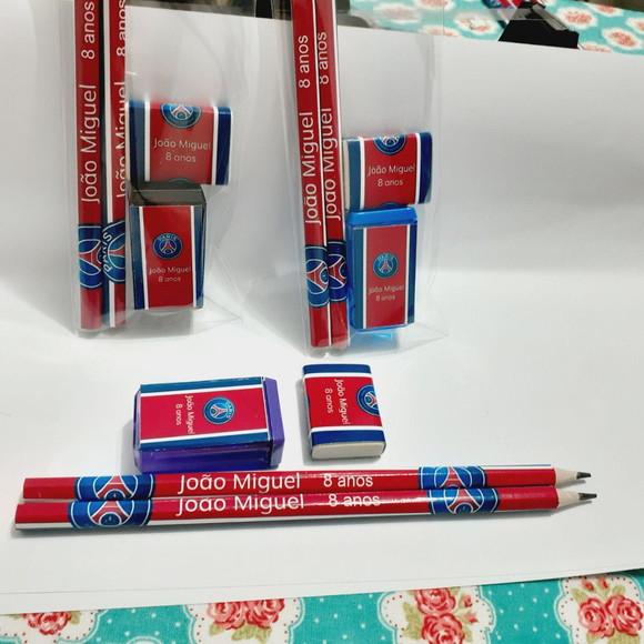 Kit Escolar 2 Lapis + 1 Borrachas + 1 Apontador Psg