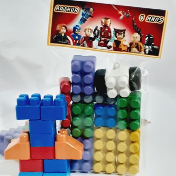 Kit Montar - Tipo Lego 15 Peças Tema Personalizado