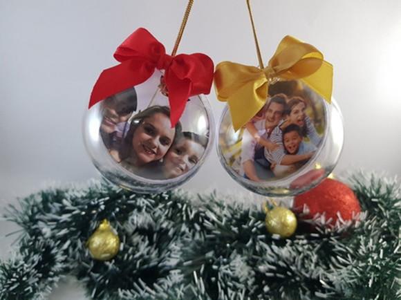 Lembrancinha de Natal - Bolas Personalizadas