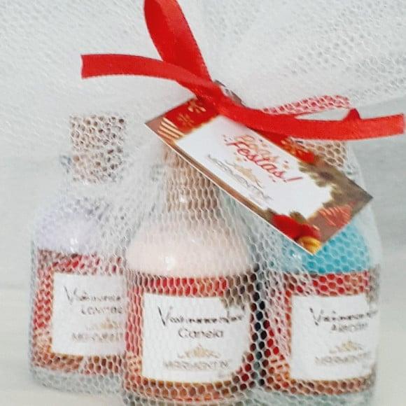 10 Kit Sais de Banho com 4 Fragrâncias Lembrancinhas