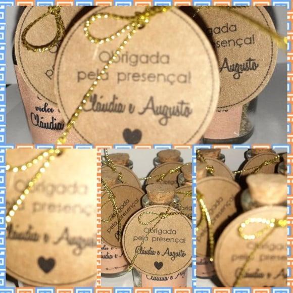 100 Garrafinhas com Tempero - Lembrancinha Casamento