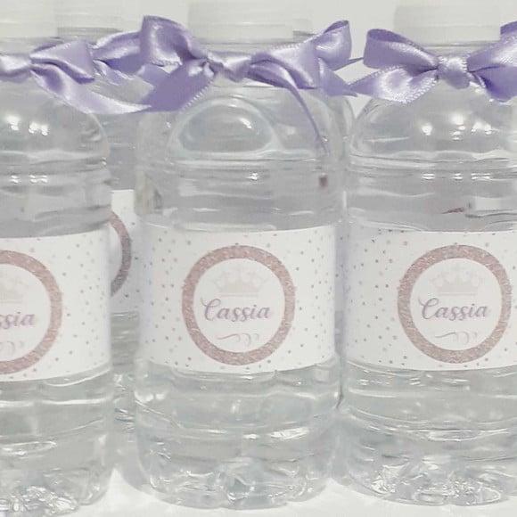 20 Garrafinhas de Agua com Rotulo Personalizado