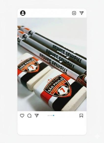 30 Kit Escolar 1 Lapis + 1 Borracha Personalizado