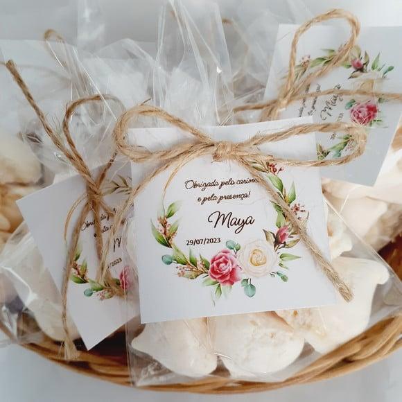 30 Mini Suspiros - Lembrancinhas Doces e Deliciosas
