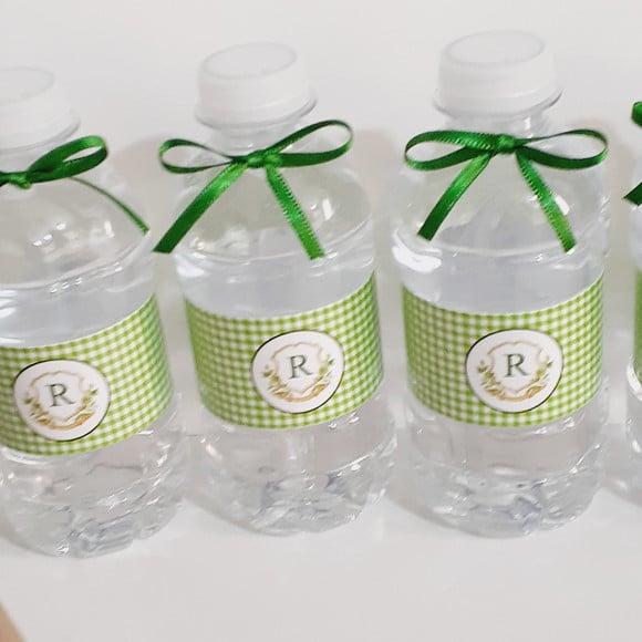 50 Garrafinhas de Água e 50 Álcool Gel Personalizado