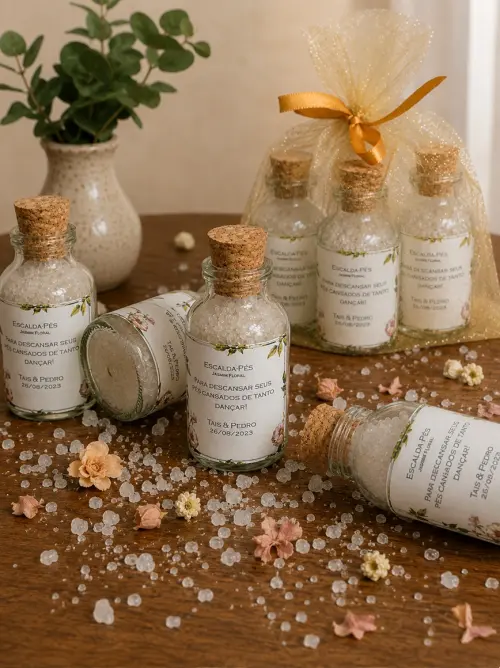 Sais de Banho - Lembrancinha casamento, bodas, 15 anos