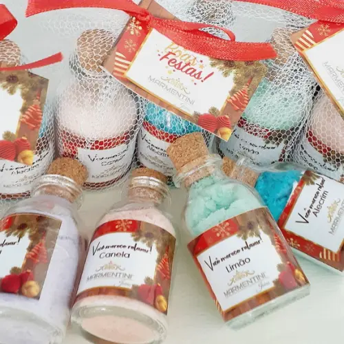 10 Kit Sais de Banho com 4 Fragrâncias Lembrancinhas