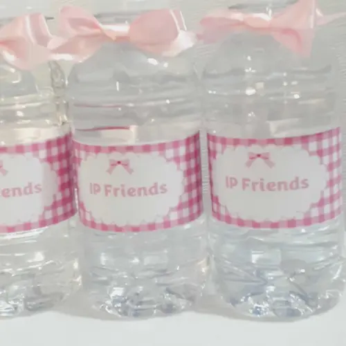 20 Garrafinhas de Agua com Rotulo Personalizado