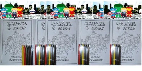20 Kit de Colorir Heróis