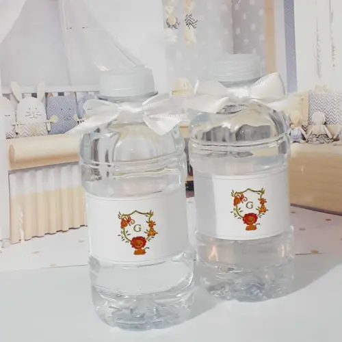 20 Garrafinhas de Agua com Rotulo Personalizado
