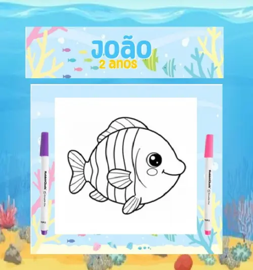 25 Kit de Colorir - Lembrancinhas de Aniversário Temas