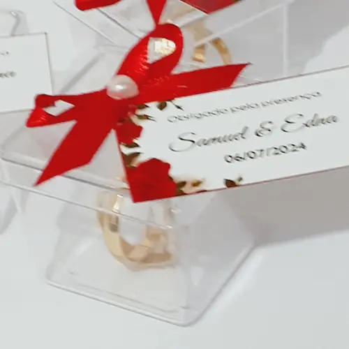 30 Caixinha com Par de Alianças Lembrancinhas Casamento
