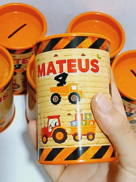 30 Cofrinhos Personalizado Trator/caminhões