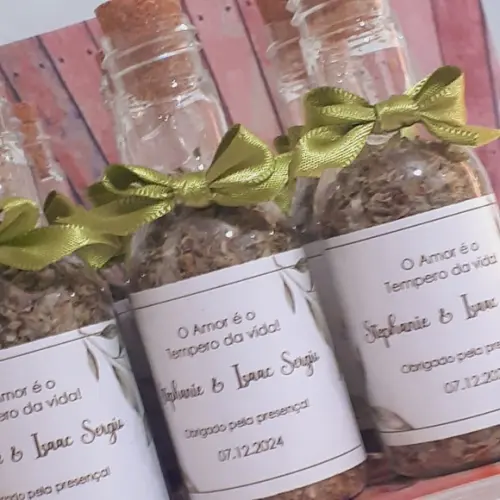 40 Garrafinhas Decorada - Lembrancinha Casamento 50gr