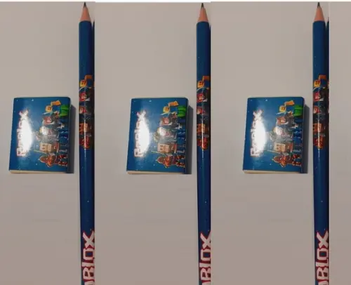 40 Kit Escolar 1 Lapis + 1 Borracha Personalizado