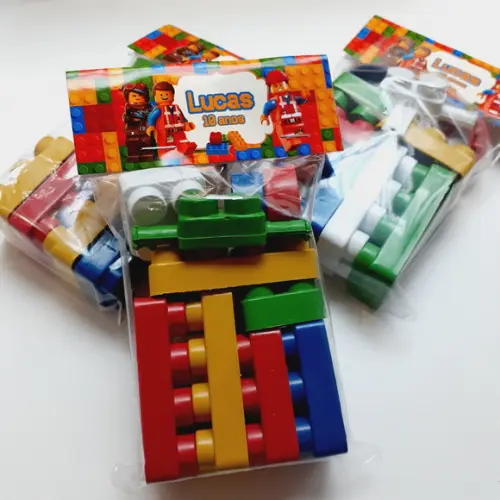 43 Kit Montar - Tipo Lego com Tema Personalizado 10 Peças
