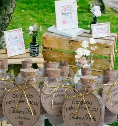 50 Garrafinhas para Tempero - Lembrancinha Casamento