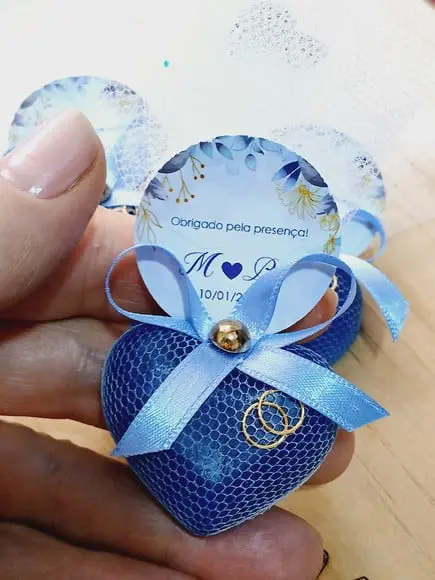 50 Lembrancinha Casamento Sabonete com Mini Alianças