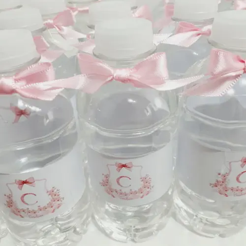 60 Garrafinhas de Água Mineral Personalizada