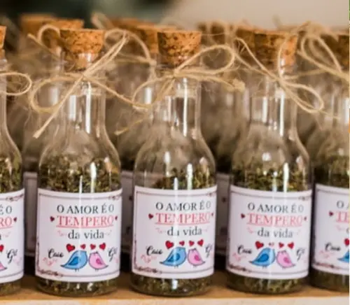 Garrafinha para Tempero - Lembrancinha Casamento