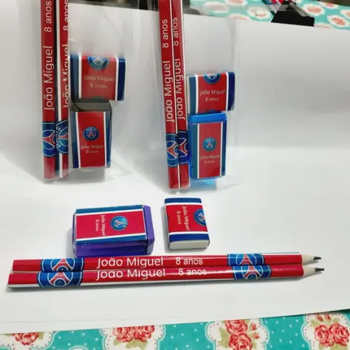 Kit Escolar 2 Lapis + 1 Borrachas + 1 Apontador Psg